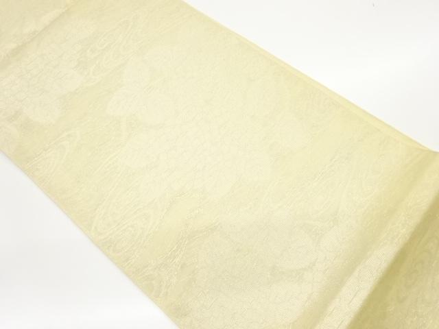 JAPANESE FUKURO OBI FOR SUMMER / WOVEN HYDRANGEA